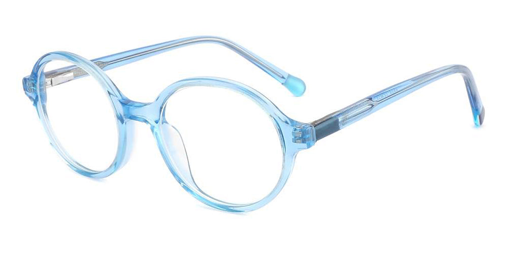 Wholesale Optical Supplies - Acetate Kids Optical Frame Blue